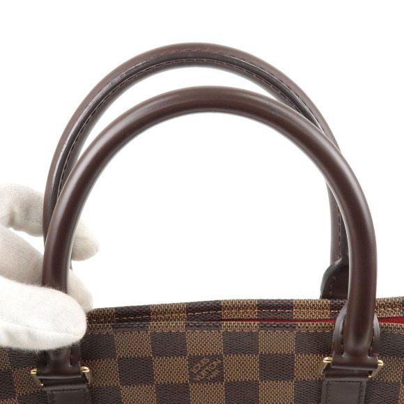 Sac Plat Damier Ebene Tote Bag Hand Bag - Picture 4 of 7